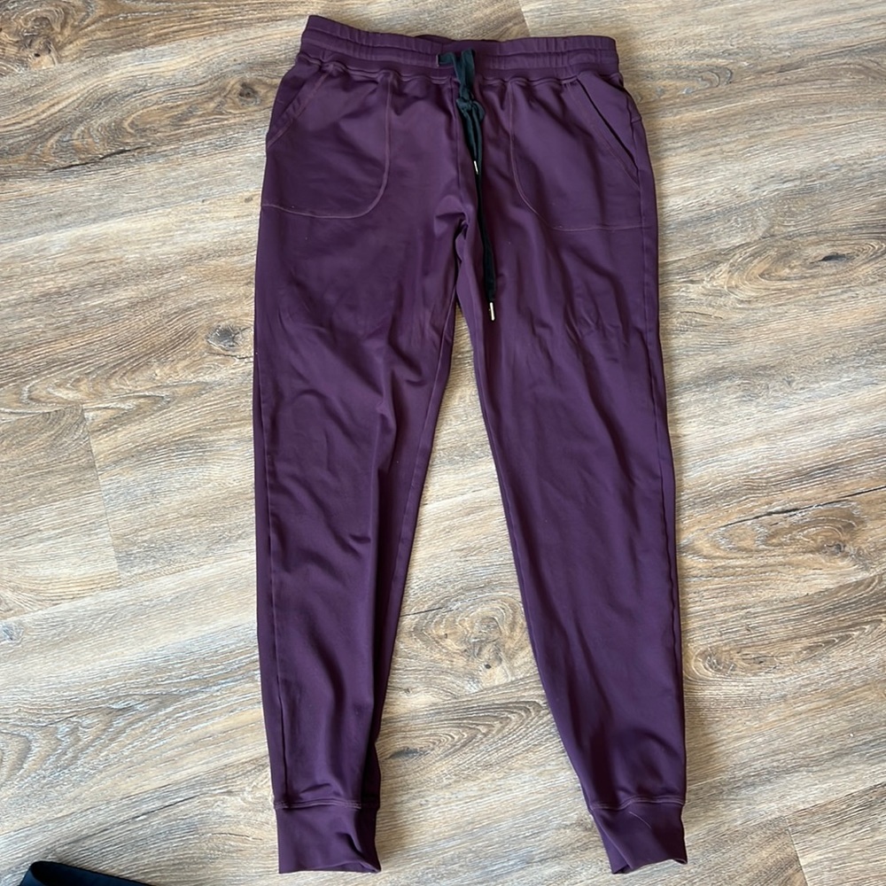 Plum ziya joggers. Size M